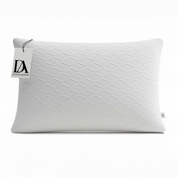 Don Algodón - Almohada Viscoelástica 100% Copos Tejido Strech 70cm - Confeccionada en tejido premium Stretch Aloe Vera de 400gr
