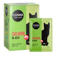 cosma original en bolsitas 24 x 100 g - pack ahorro - salmon