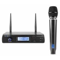 microfono vonyx wm61 inalambrico uhf con 16 canales y receptor xlr