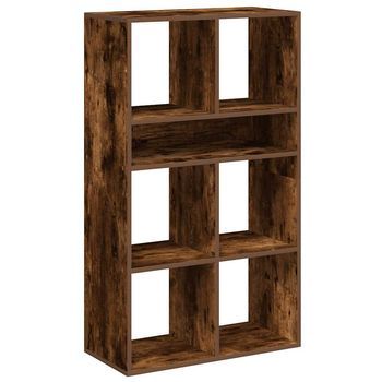 Estantería，librería，armario De Libros Madera Ingeniería Color Roble Ahumado 66x31x112 Cm