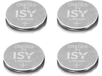 pilas de boton - isy iba 2025-1 4 pilas 3v litio universal