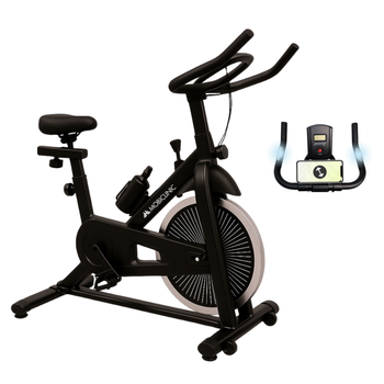 Bicicleta Estatica Mobiclinic 6 Kg Regulable Pantalla Lcd Soporte Para Movil Pulsómetro Bicicleta Indoor Teide