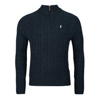 polo ralph lauren jersey jersey con media cremallera en punto trenzado para hombre