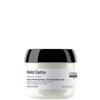L’Oréal Professionnel Metal Detox Mini Hair Mask, Prevent Damage & Colour Fade From Hard Water, Hydrating & Conditioning Hair Treatment, Travel Size 75ml