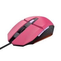 trust gxt 109 felox raton gaming iluminado usb 6400 dpi rosa