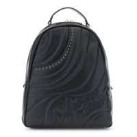 mochila con relleno y acolchado de ondas black