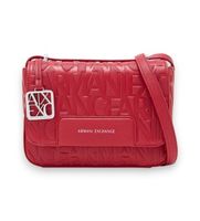 ax armani exchange para mujer xw001577af15774u5102 bandolera con logotipo en relieve y correa ajustable rojo osfa casual poliester