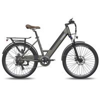 bicicleta electrica urbana fafrees f26 pro 250 w 36 v 145 ah hembra gris