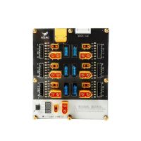 hglrc thor 6 placa de cargador de equilibrio de bateria lipo de 6 puertos pro 40a con enchufes xt60 y xt30 2-6s integrad