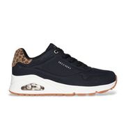 skechers para mujer 177093 zapatillas uno jungle nite negro 41 plano cordones casual