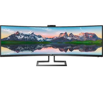 Brilliance P-line 499P9H Quad HD 49? Curved LCD Monitor - Black, Black