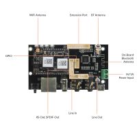 emiuzek d50 placa receptora de audio inalambrica modulo de musica estereo bluetooth multiroom diy receptor de audio wifi para cine en casa