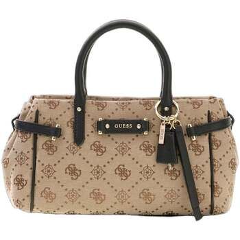 Guess Bolso de mano Bolso de mano Dorothy Petit Logo Latte/Negro para mujer