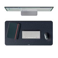 leitz protector de escritorio de fieltro 36 x 70 cm gris oscuro