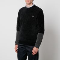 fred perry two-tone chenille jumper - s