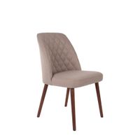 silla de tela beige