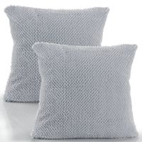 funda de cojin soraya gris  45x45 cm 2 piezas