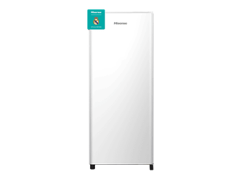 Frigorífico una puerta - Hisense RR220D4BWE, Cíclico, 126.5 cm, 165 L, Balconera XXL, Cajón frutas y verduras, Blanco