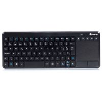 ngs tv warrior teclado inalambrico con teclas multimedia  smarttv y touchpad qwerty espanol