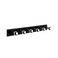 lampara de pared mirro-12235 oro negro metal vidrio 10x10x91