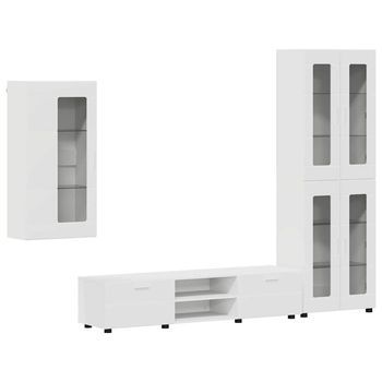 Conjunto De Mueble De Tv Florin 3 Uds. Madera De Ingeniería Vidaxl