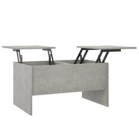 mesa de centro madera de ingenieria gris hormigon 80x50x425 cm vidaxl