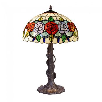 Lámpara de mesa rosy tiffany