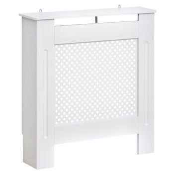 Cubierta de radiador 78x19x82 cm blanco