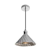 lampara de techo modelo maxim lumit 60w altura regulable plata o24 cm