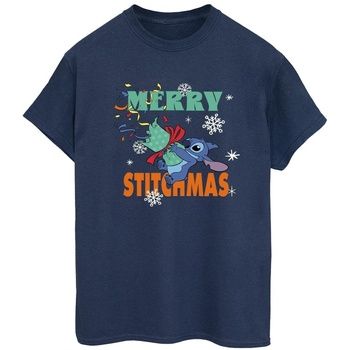 Disney Camiseta Merry Stitchmas para mujer