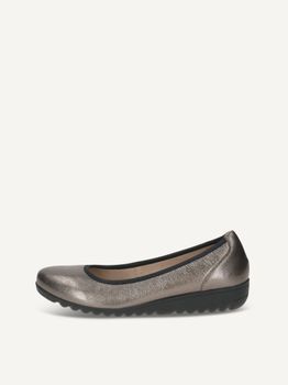 CAPRICE Ballerina, metallic, made of Leather with Wedge heel, Size 41