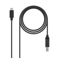 cable usb 20 nanocable usb-c a usb-b 1m negro