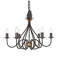 lampara de arana windermere 6 luces
