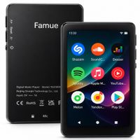 reproductor mp3mp4 famue pa03 android bluetooth con audio sin perdidas    pantalla de 28 pulgadas    48 gb    wifi    descarga sq hifi de youtubetwitterspotify