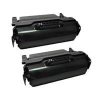 compatible multipack lexmark t654dtn printer toner cartridges 2 pack -0t650a21e