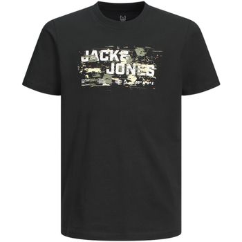 Jack & Jones Camiseta 12263089 JCOOUTDOOR LOGO TEE AW24 SS CREW SN JNR BLACK para niño