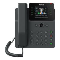 telefono ip fanvil gigabit 12 lineas lcd altavoz poe montaje en pared negro