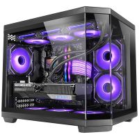 mars gaming mc-3tcorem caja gaming custom microatx triple cristal templado camara dual usb-c negra