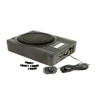 10 inch under-seat subwooferbox active flat - 600 watt