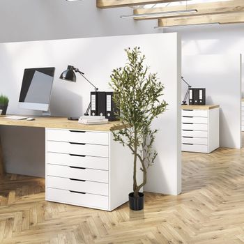 Planta artificial con macetero oliva h 172 cm