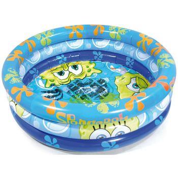 Piscina hinchable 110 cm, con diseños exclusivos de Bob Esponja (8300)