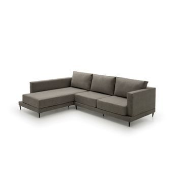 Sofa Chaise Longue Gran Diseño Martina Izquierda Gris Oscuro