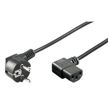 Goobay Cable de Alimentacion para CPU Acodado CEE7/C13 3m Negro