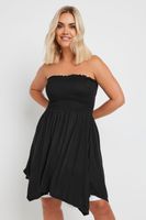 yours top largo negro palabra de honor mujer curvy y tallas grandes yours