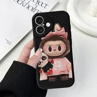 labubu iphone 16 silicone case  cute cartoon shockproof phone cover