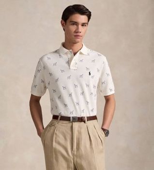 Polo Ralph Lauren para hombre. 710974597001 Polo Custom Slim blanco (M), Casual, Algodón, Manga corta