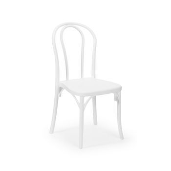 Silla Sozo Blanca De Polipropileno Para Jardín Y Exterior Romero Garden
