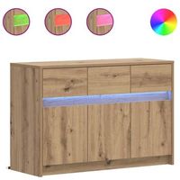 mueble de tv 91 x 34 x 61 cm roble artisan madera de ingenieria vidaxl
