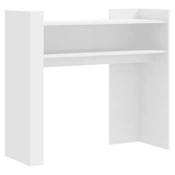 Mesa Consola De Madera De Ingeniería Blanca 100x35x90 Cm Vidaxl
