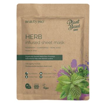 BeautyPro Herb Infused Sheet Mask